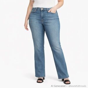 Levi’s 529 Size 16 Medium Wash Curvy Bootcut Jeans Tall